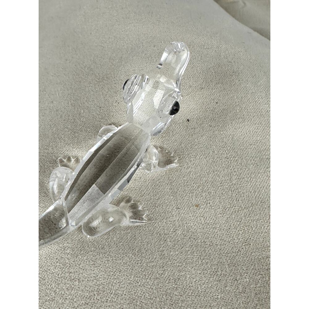 Swarovski Crystal Baby Alligator Black Eyes #221629 1998-2005 Michael Stamey - Picture 2 of 9